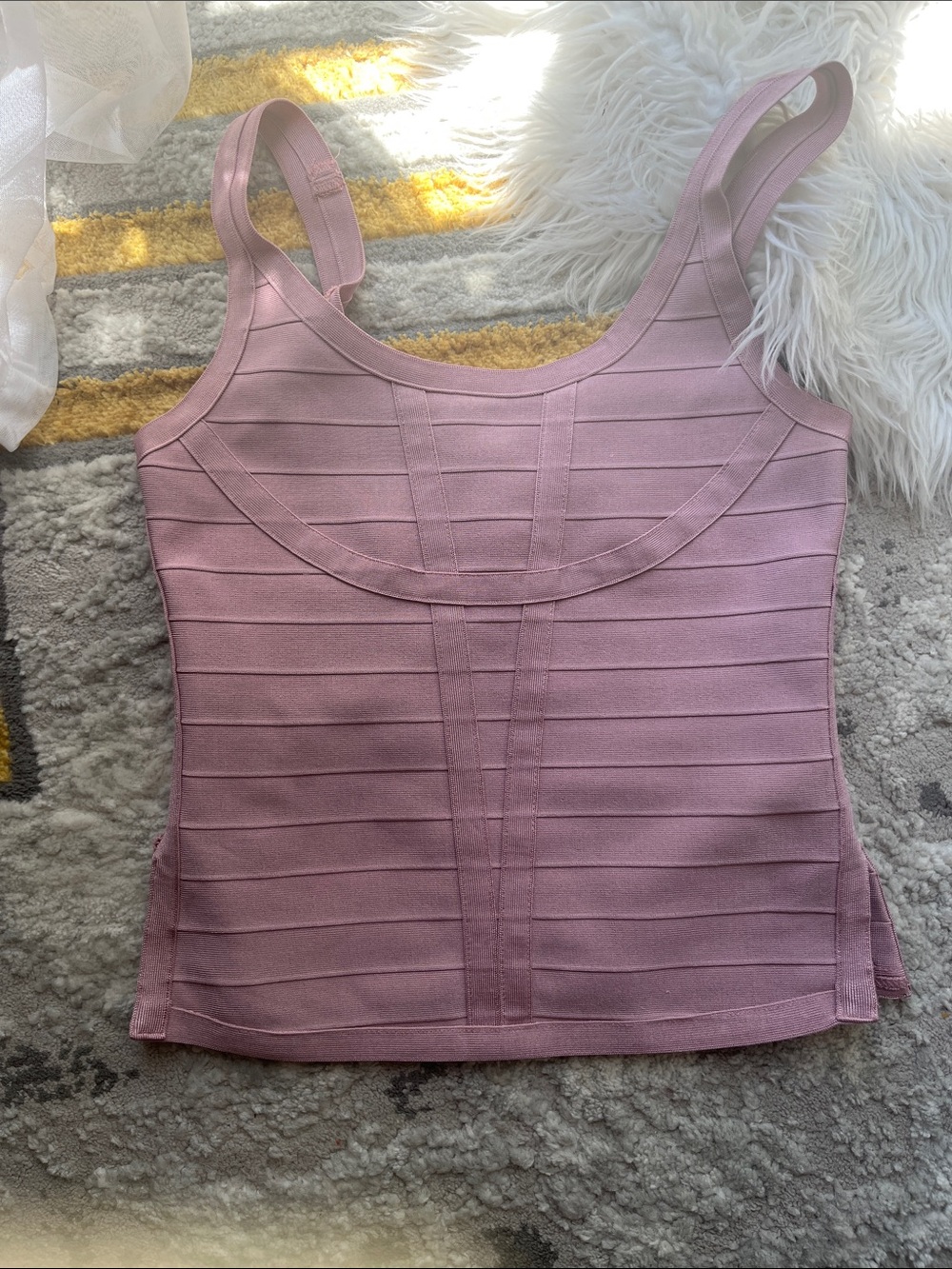 Bodycon mauve top WOW COUTURE SMALL